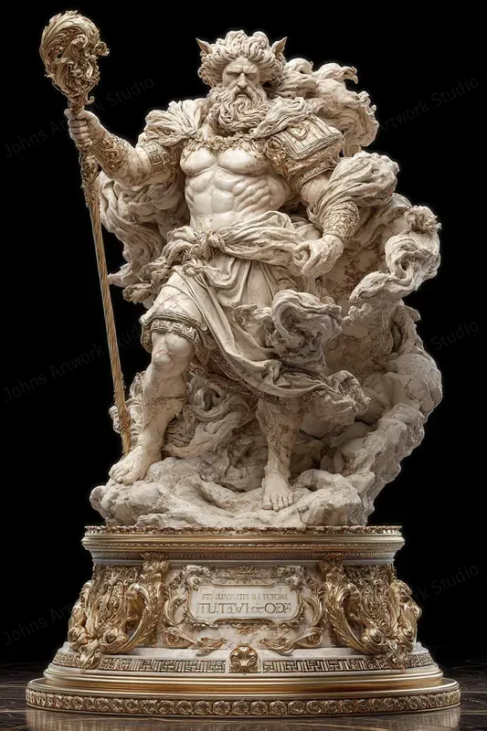 Ultra Classical 3D Marble Gods