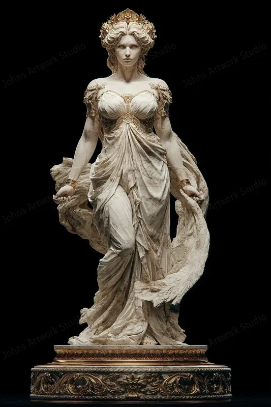 Ultra Classical 3D Marble Gods