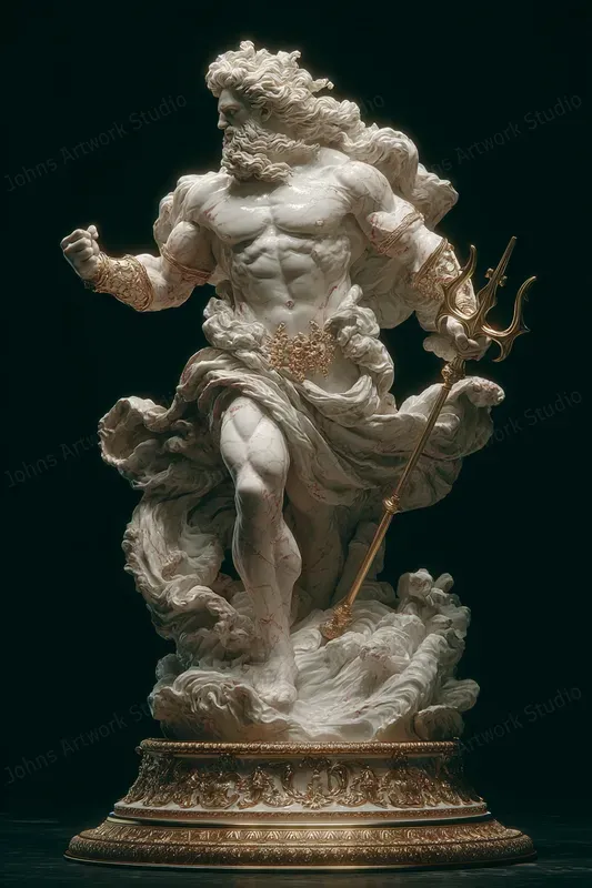 Ultra Classical 3D Marble Gods