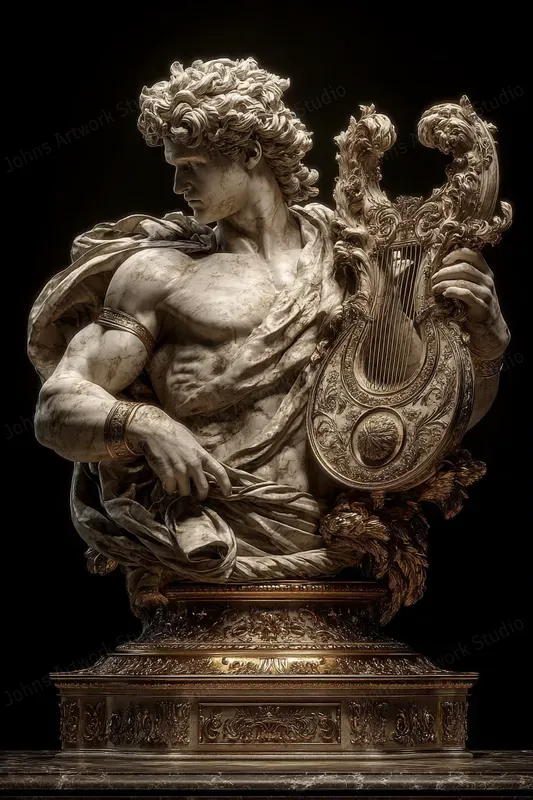 Ultra Classical 3D Marble Gods