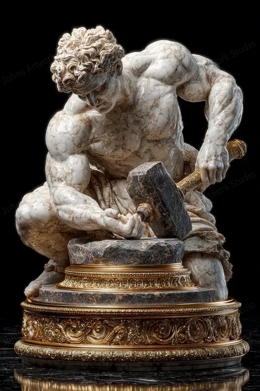 Ultra Classical 3D Marble Gods