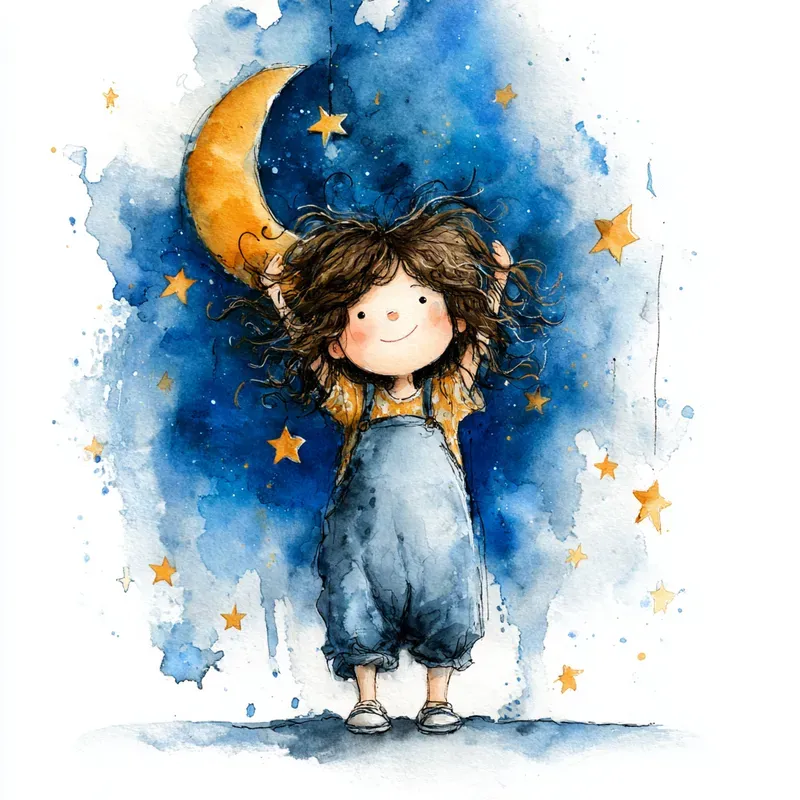 Cute Whimsical Child Illustrations