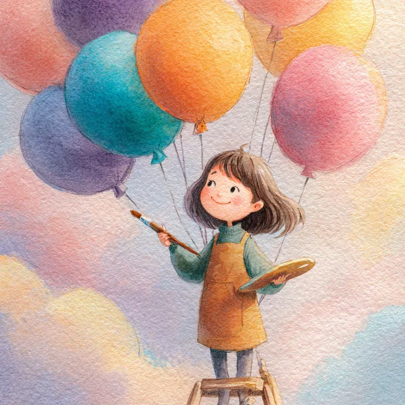 Cute Whimsical Child Illustrations