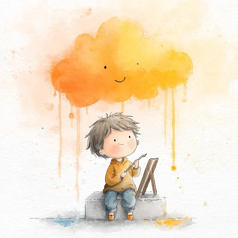 Cute Whimsical Child Illustrations