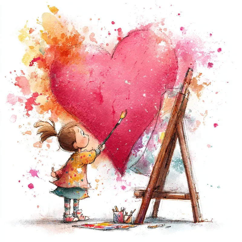 Cute Whimsical Child Illustrations