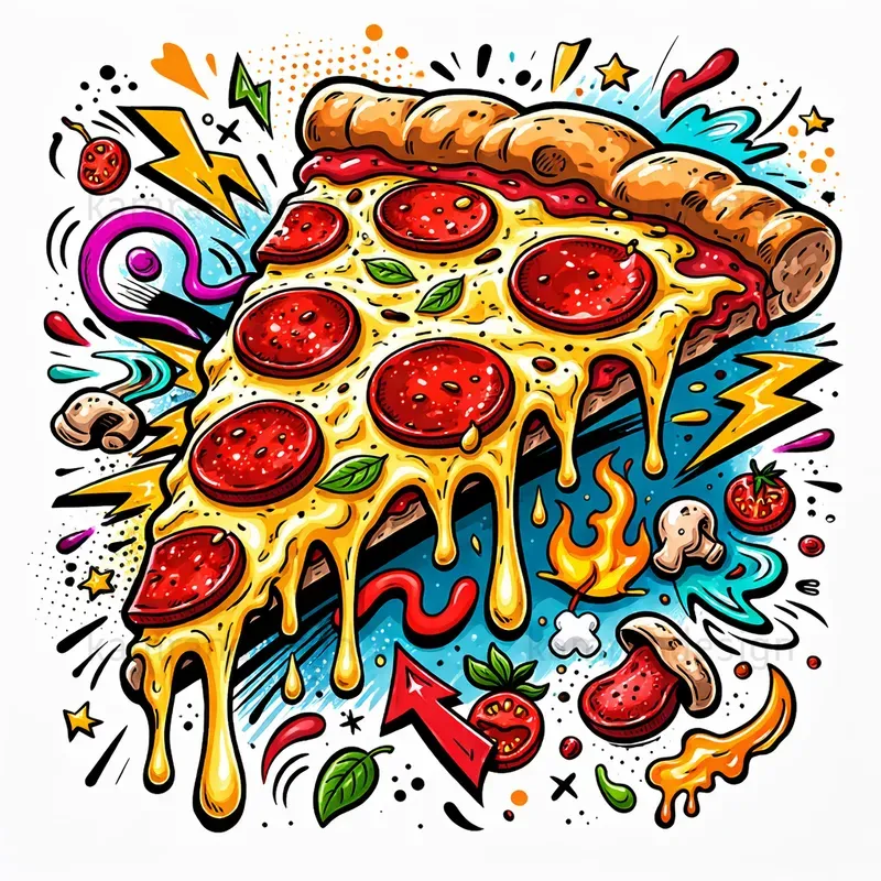 Playful Pop Art Doodle Illustrations