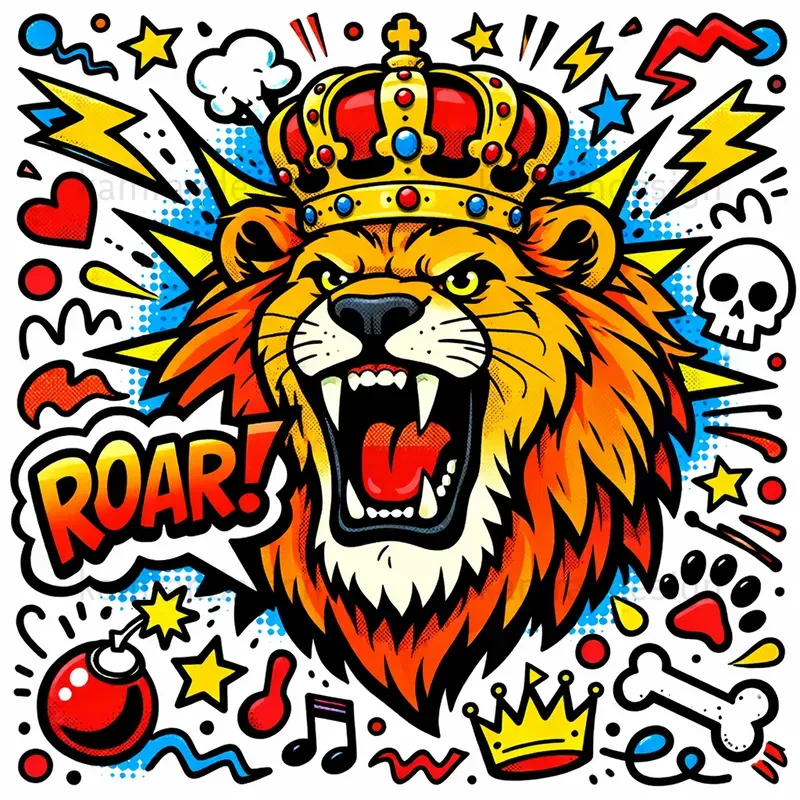 Playful Pop Art Doodle Illustrations