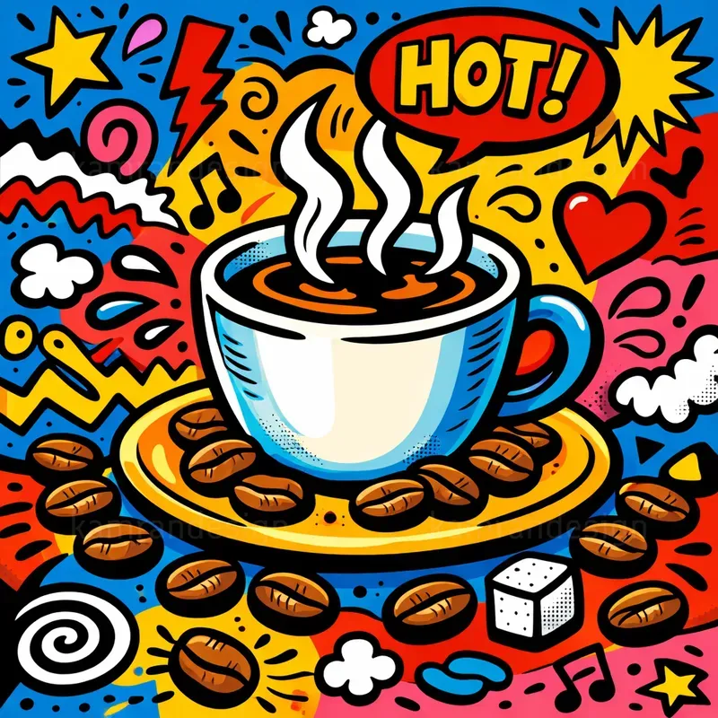 Playful Pop Art Doodle Illustrations