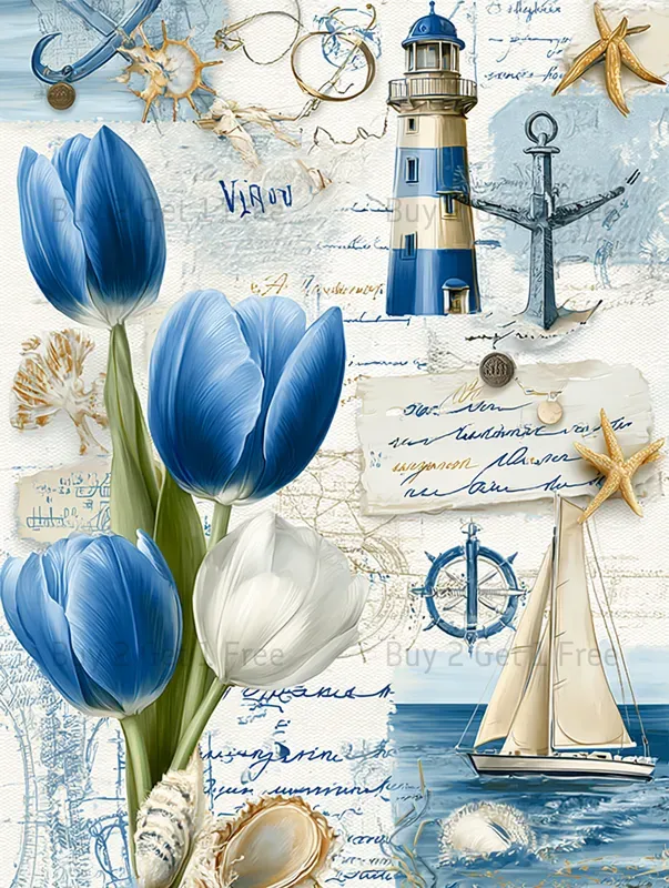 Spring Vacation Scrapbook Papers