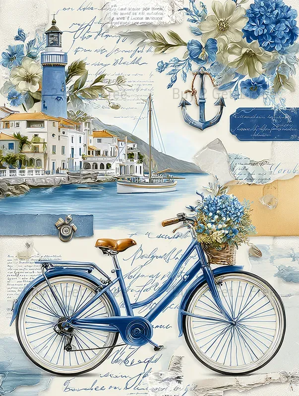 Spring Vacation Scrapbook Papers