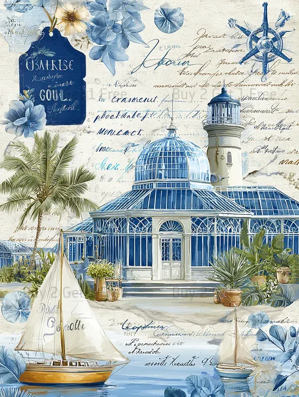Spring Vacation Scrapbook Papers