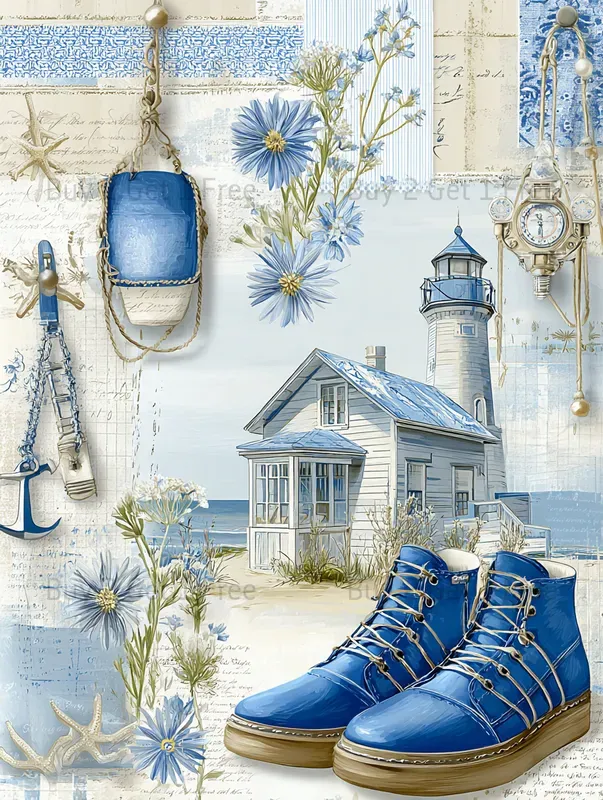 Spring Vacation Scrapbook Papers