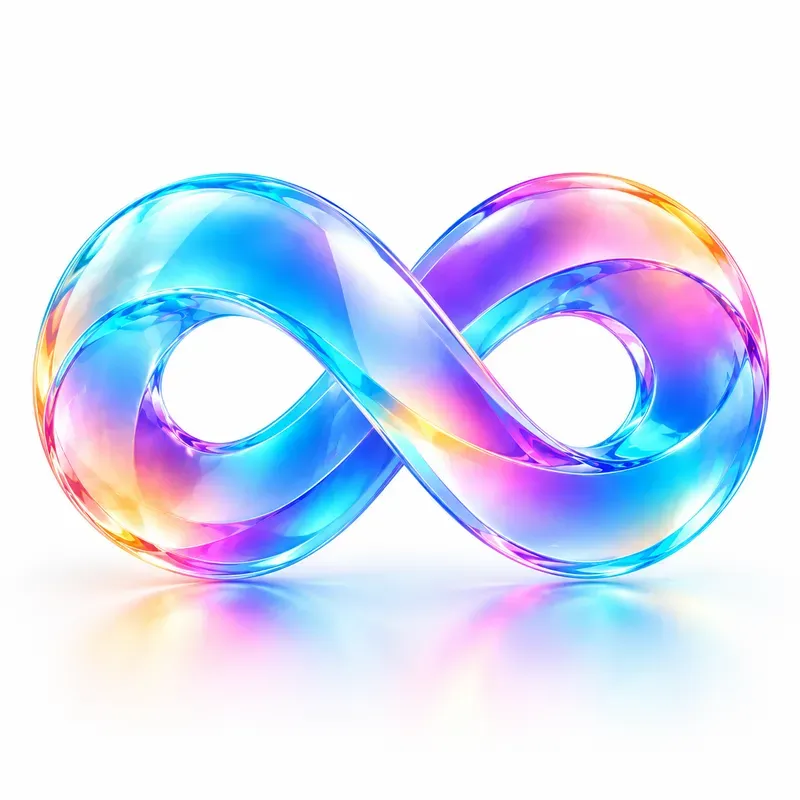 3D Glassmorphism Tech Logos