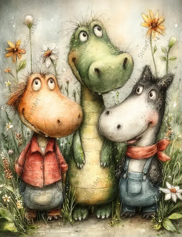 Whimsical Storybook Kids Illustrations