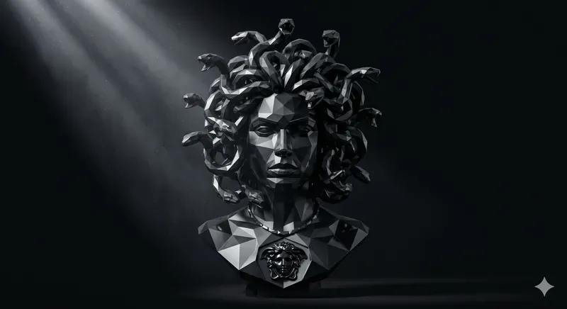 Dark Geometric Faceted Hero Sculptures