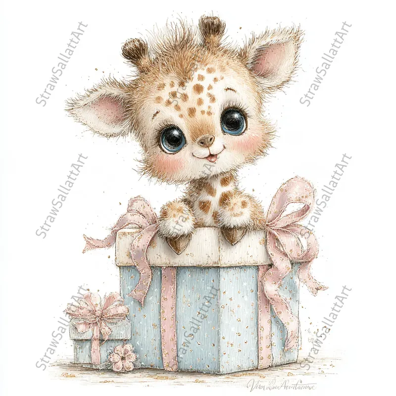 Nursery Baby Shower Character Cliparts