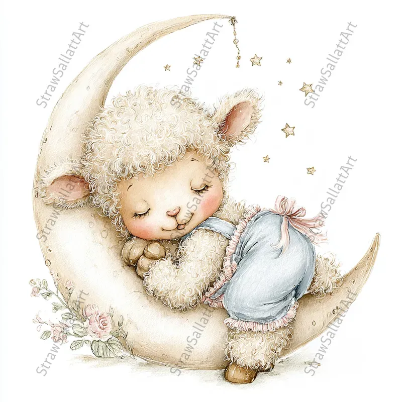 Nursery Baby Shower Character Cliparts