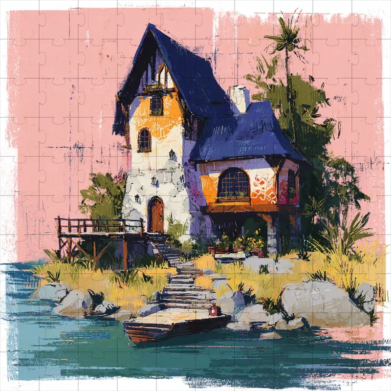 Gouache Crayon Folk Textured Illustrations