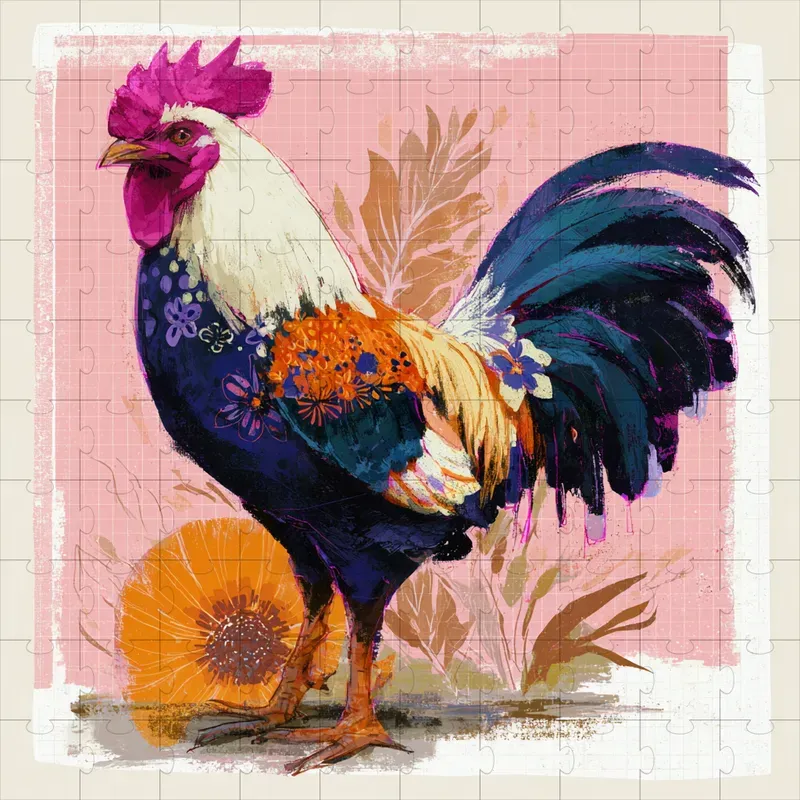 Gouache Crayon Folk Textured Illustrations