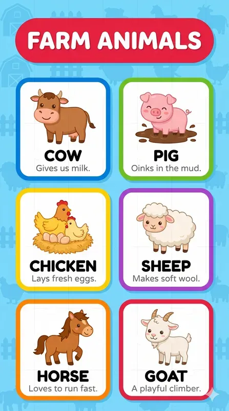 Kindergarten Kids Educational Posters