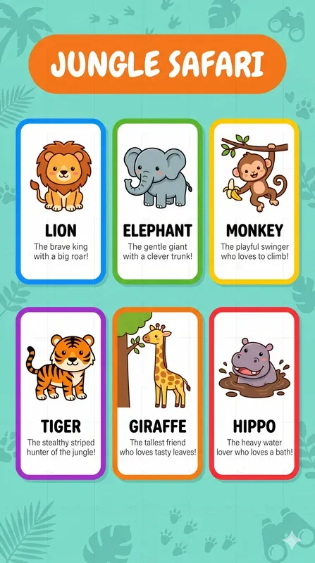 Kindergarten Kids Educational Posters