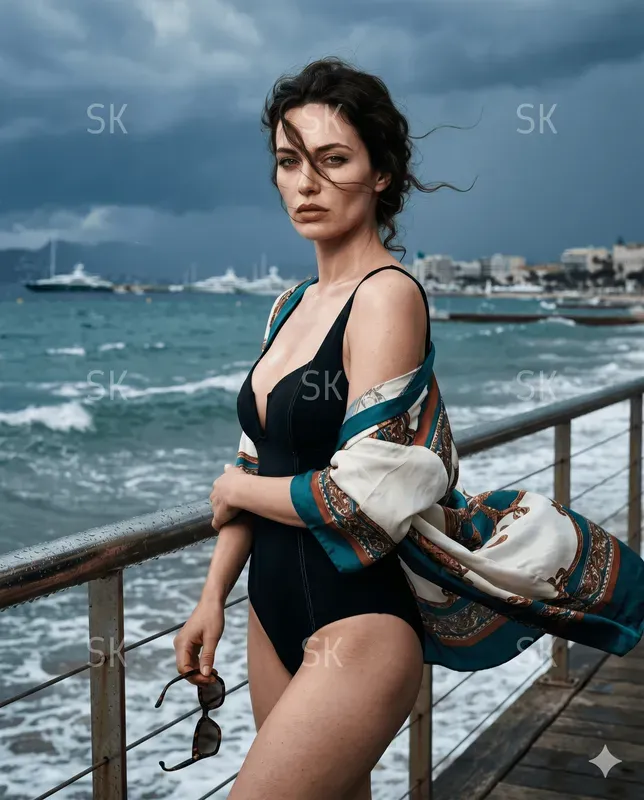 Cinematic Beach Model Photography