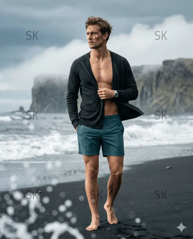Cinematic Beach Model Photography