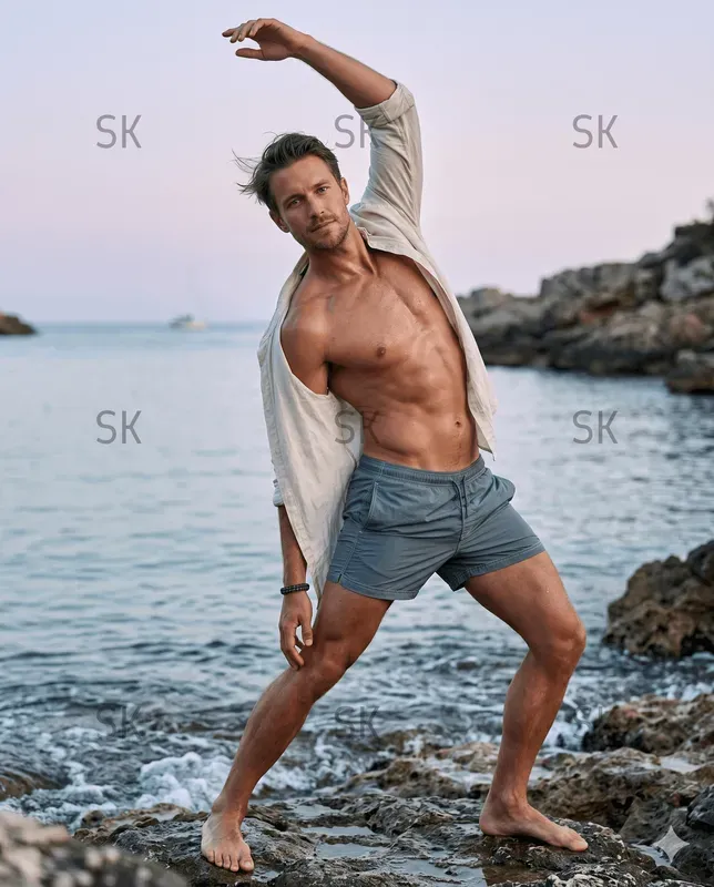 Cinematic Beach Model Photography