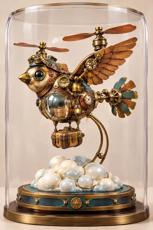 Mechanical Oddities Steampunk 3D Figures