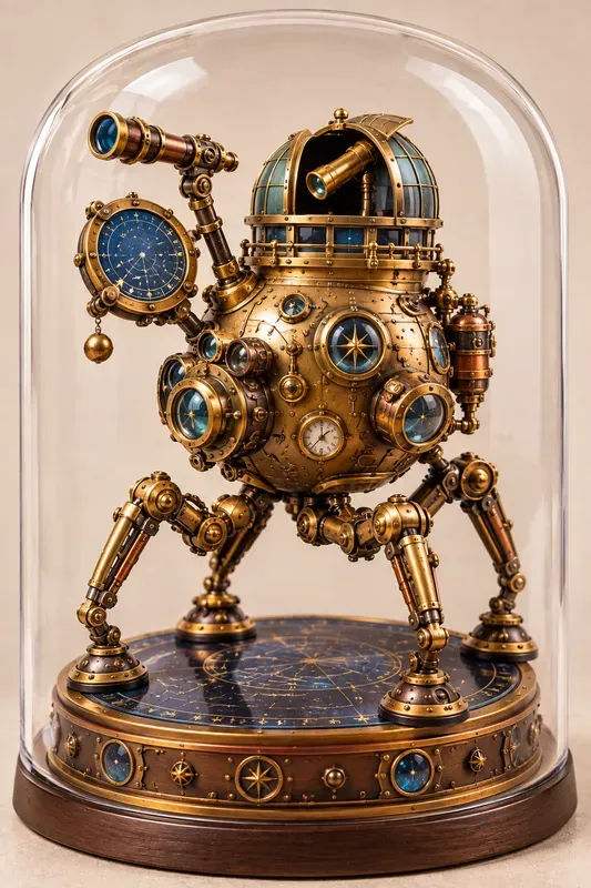 Mechanical Oddities Steampunk 3D Figures