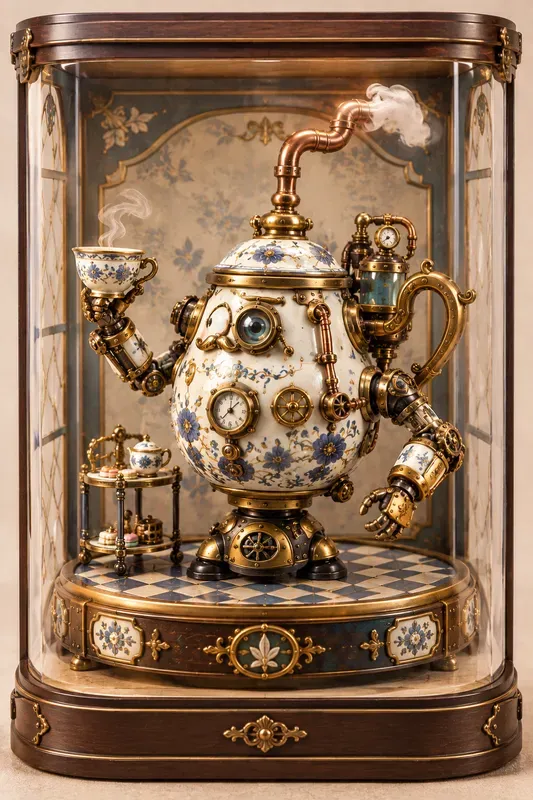 Mechanical Oddities Steampunk 3D Figures