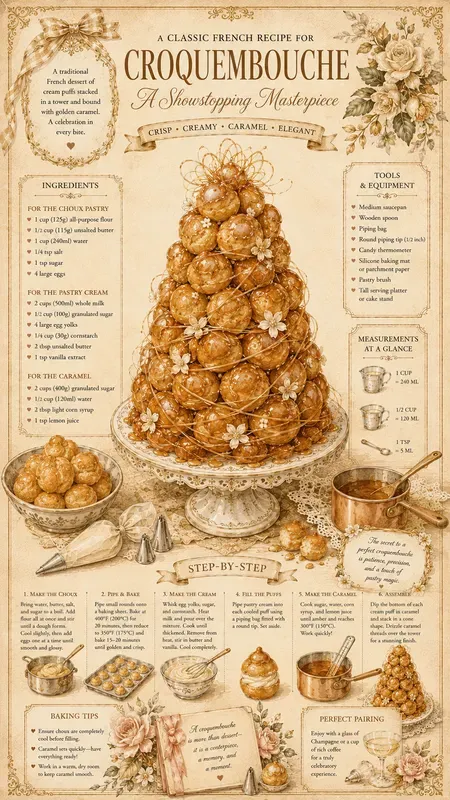 Vintage Cake Recipe Magazine Infographics