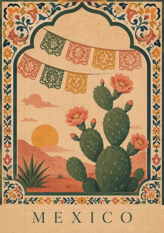 Minimalist Folk Art Country Posters
