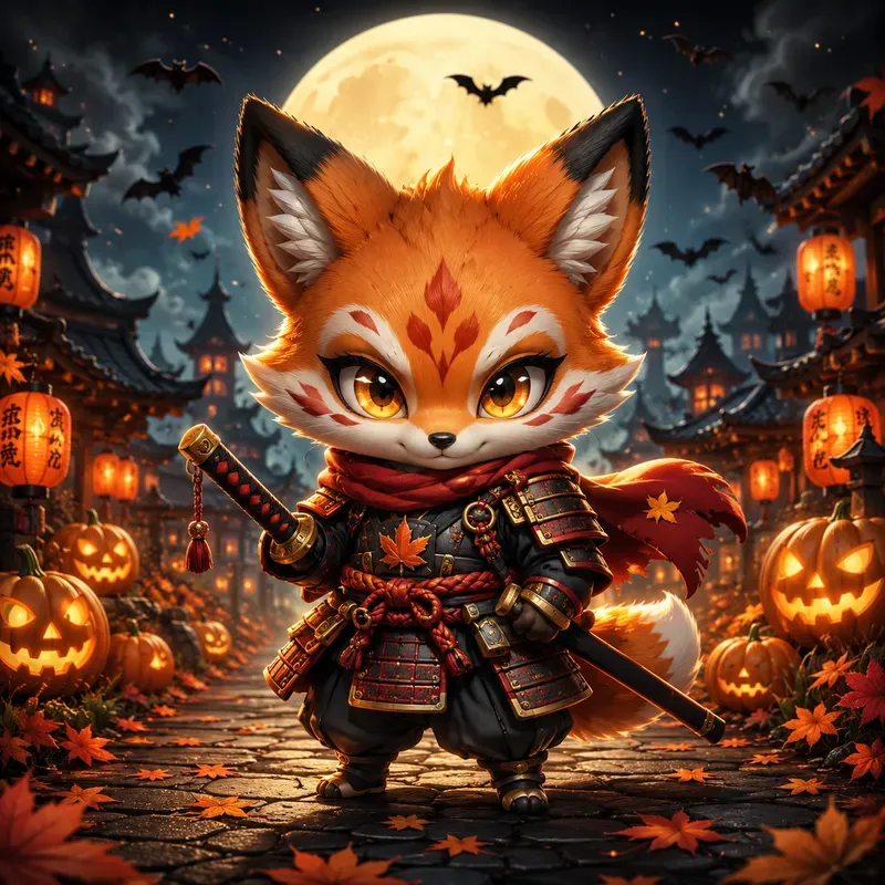 Cute Halloween Chibi Collection Art