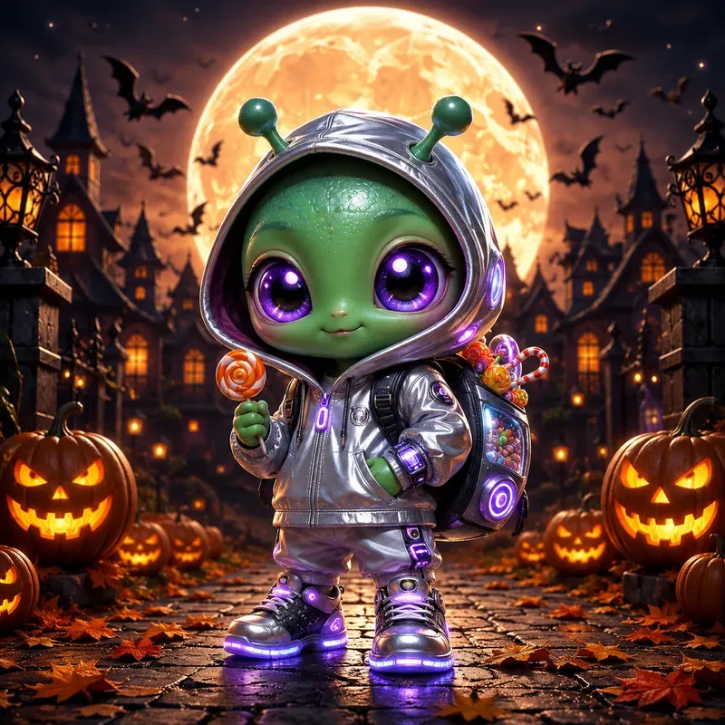 Cute Halloween Chibi Collection Art
