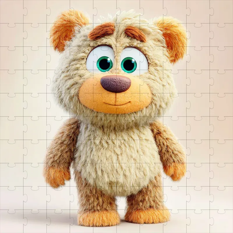 Render Knitted Plush Character Charms