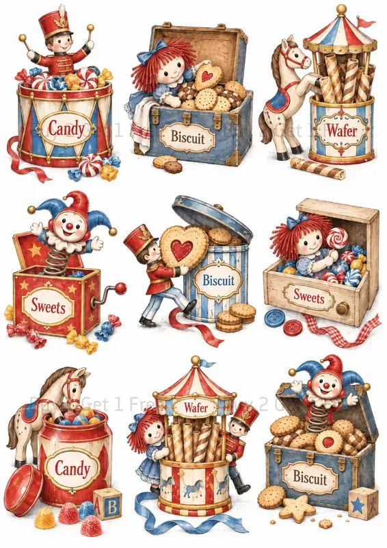 Whimsical Pantry Animal Cliparts