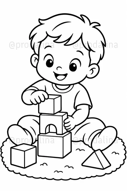 Simple Cozy Toddler Coloring Pages