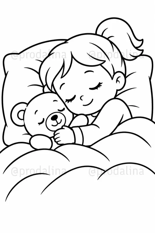 Simple Cozy Toddler Coloring Pages