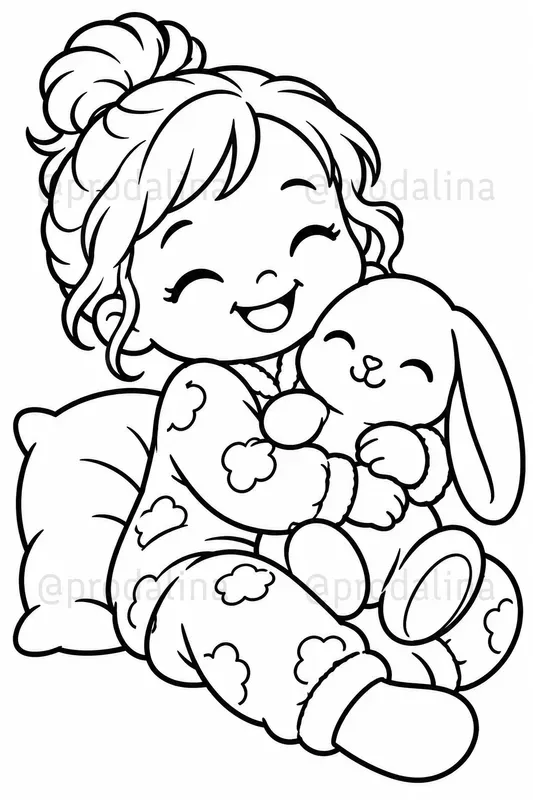 Simple Cozy Toddler Coloring Pages