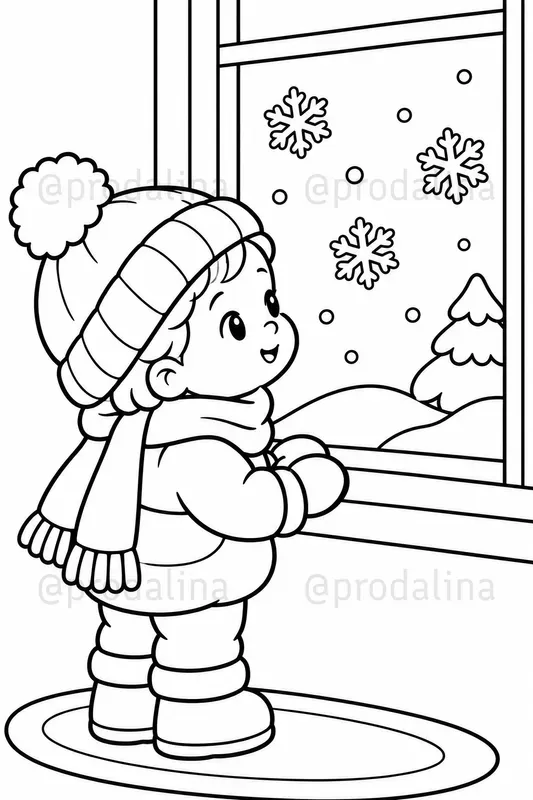 Simple Cozy Toddler Coloring Pages