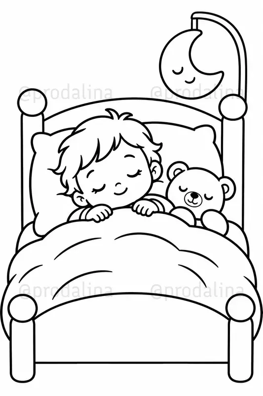 Simple Cozy Toddler Coloring Pages
