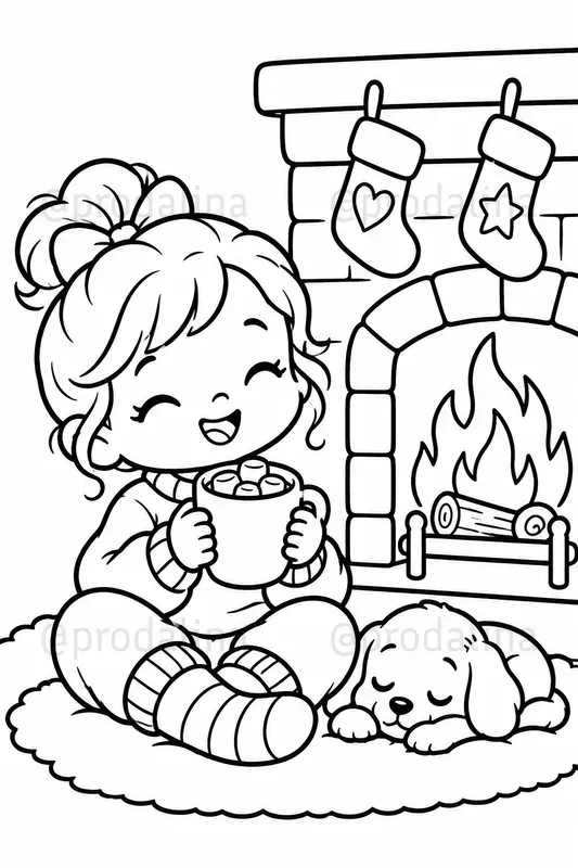 Simple Cozy Toddler Coloring Pages