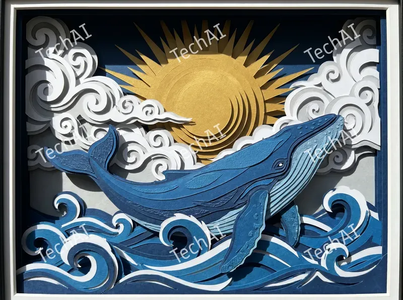 3D Layered Paper Cut Relief Art