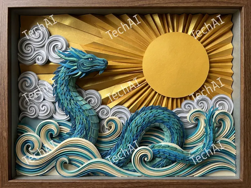 3D Layered Paper Cut Relief Art