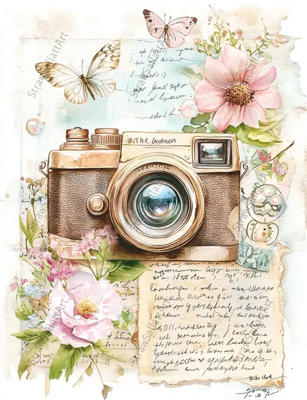 Romantic Rose Shabby Chic Ephemera