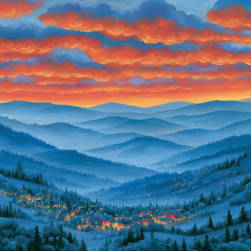 Atmospheric Gouache Landscapes