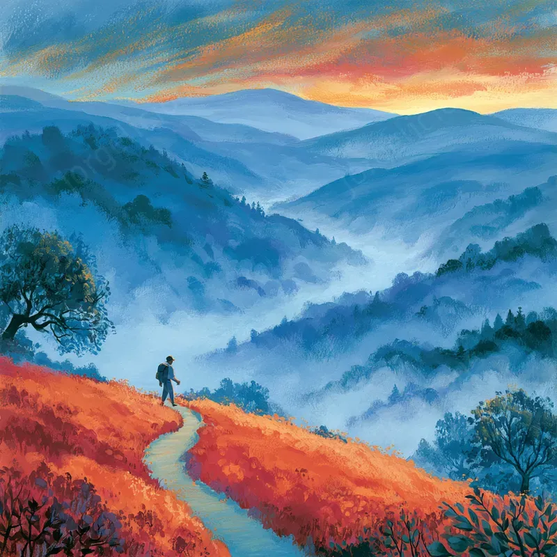 Atmospheric Gouache Landscapes