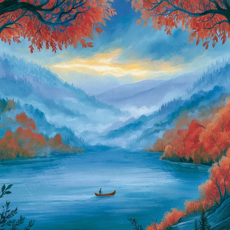 Atmospheric Gouache Landscapes