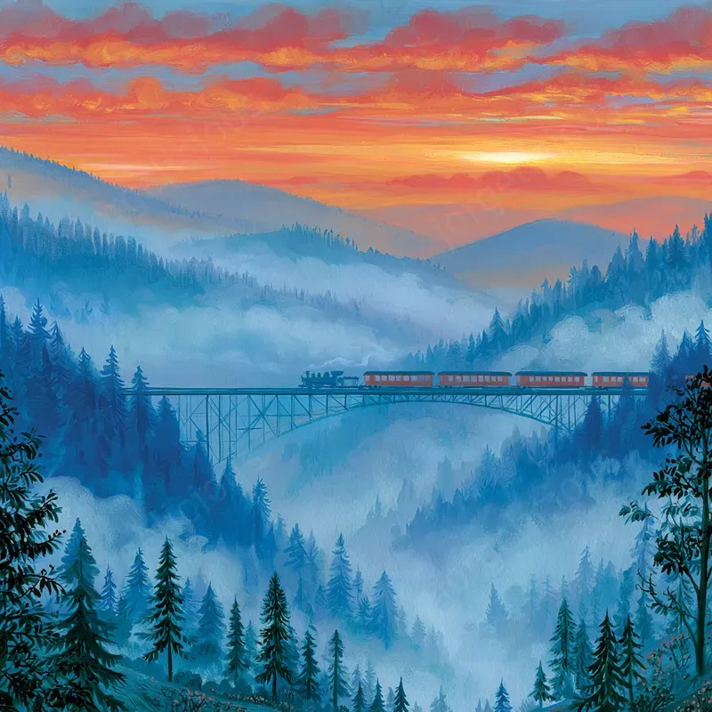 Atmospheric Gouache Landscapes